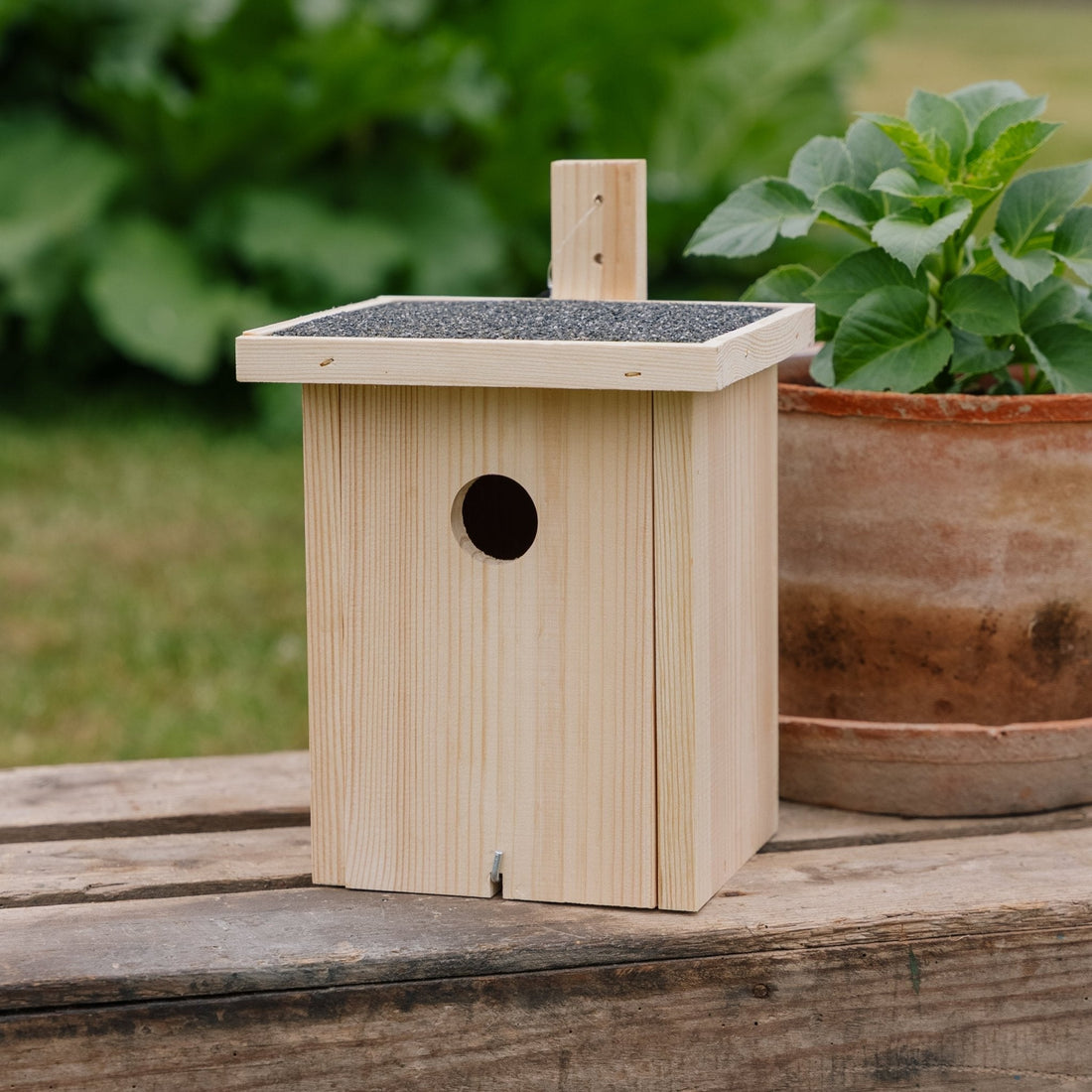 Budka dla ptaków, naturalna, dł.: 19 cm szer.: 19 cm wys.: 22 cm