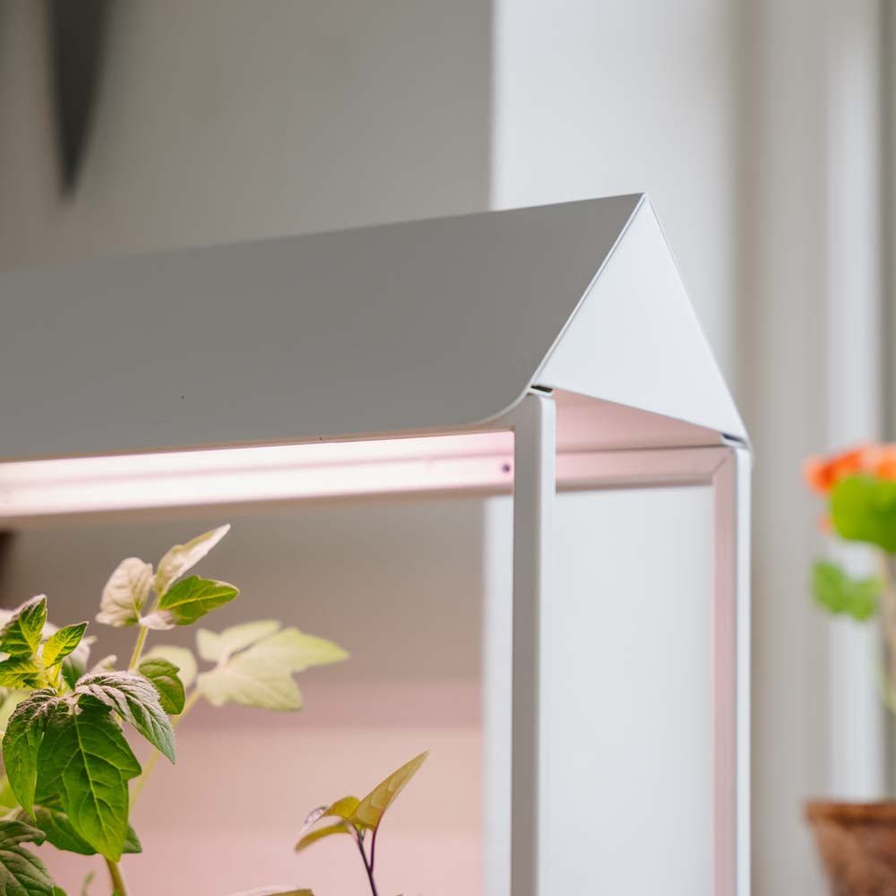 Lampa do uprawy, biała, dł.: 17,5 cm, szer.: 42,4 cm, wys.: 36,5 cm