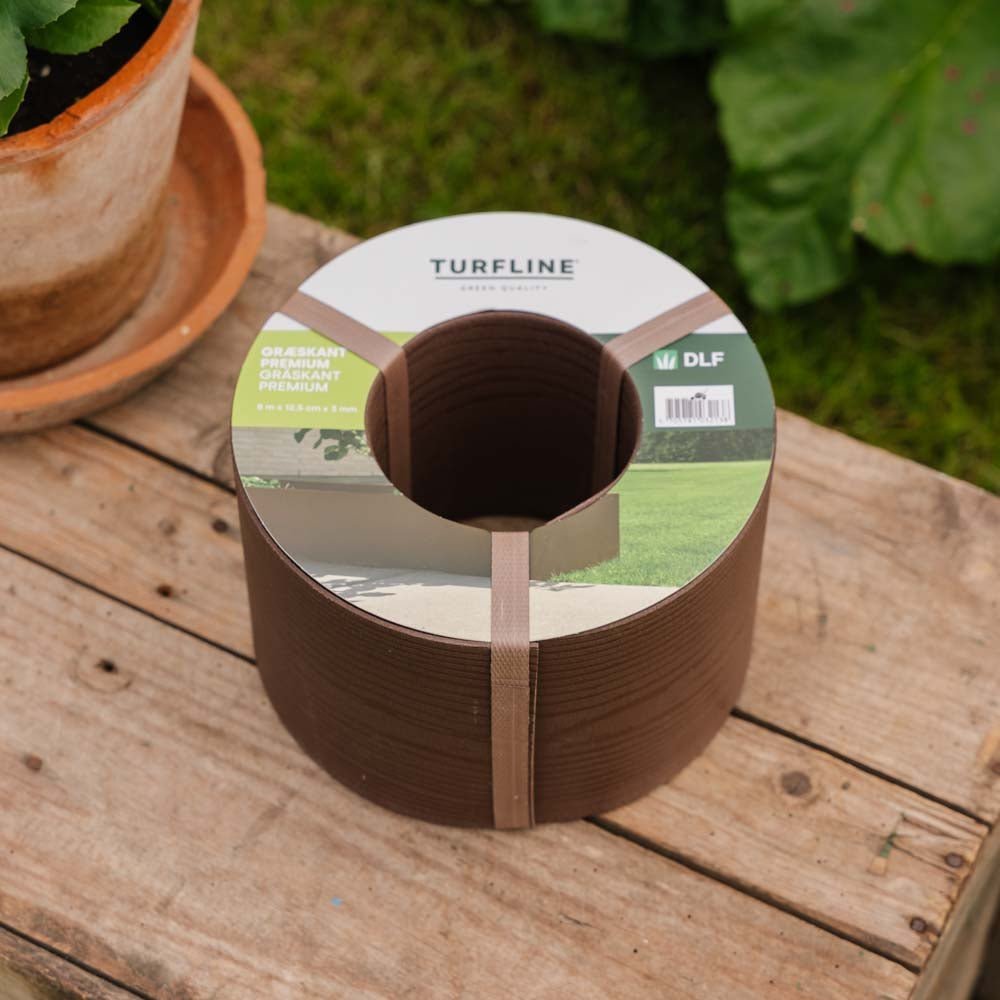 Turfline Premium obrzeże trawnikowe, brązowe, 8 m/12,5 cm/3 mm