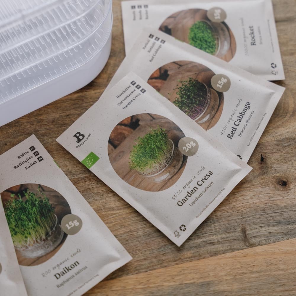 Zestaw microgreens z wieżą kiełkowniczą