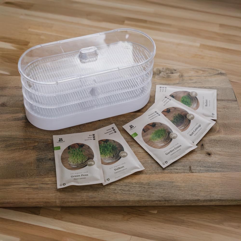 Zestaw microgreens z wieżą kiełkowniczą
