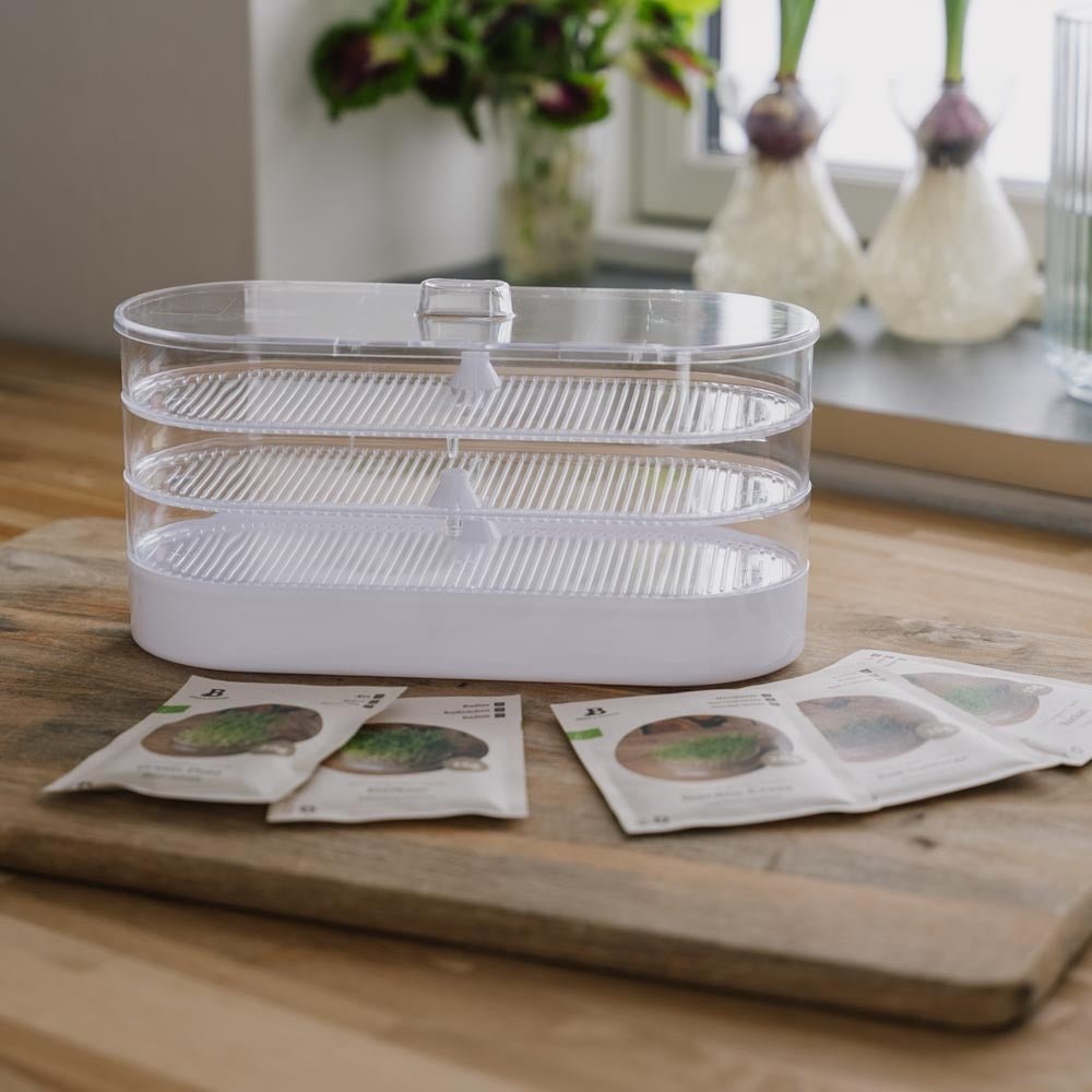 Zestaw microgreens z wieżą kiełkowniczą